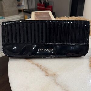 Ted Baker Glossy Black Clutch